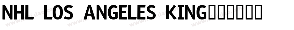NHL Los Angeles King字体转换